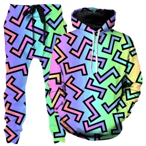 80s Rainbow Hoodie and Joggers Combo