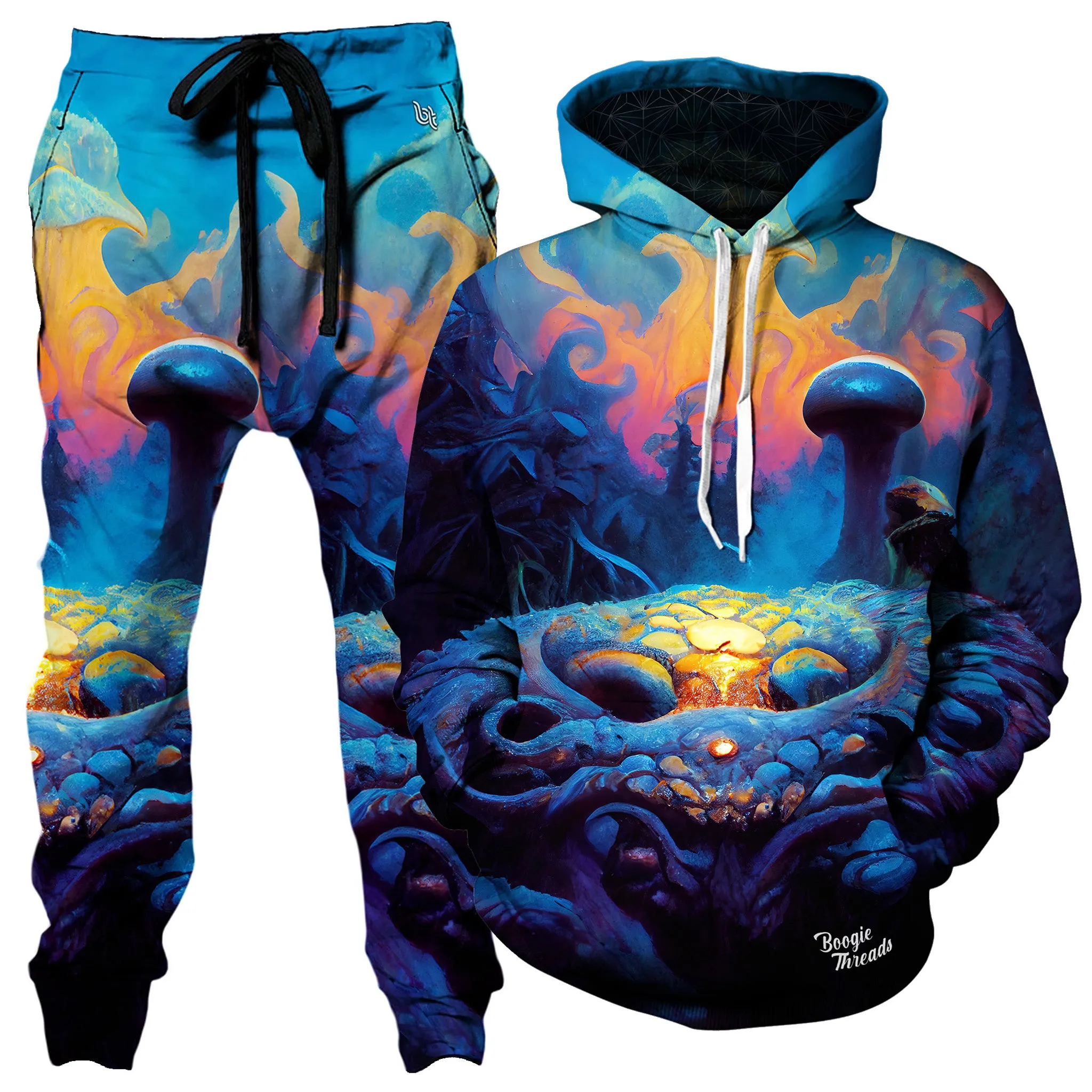 Abstract Protest Hoodie and Joggers Combo