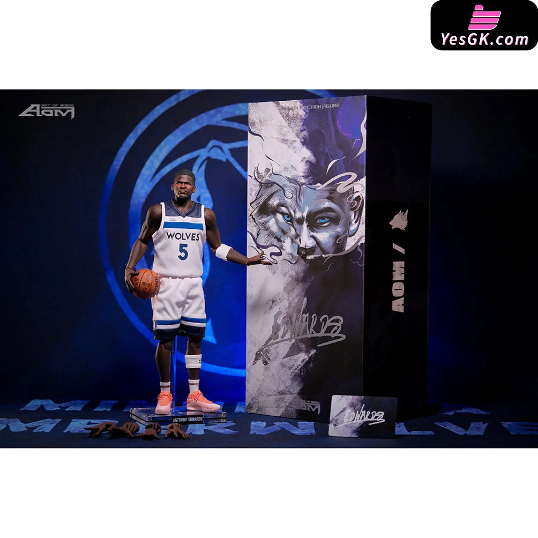 Anthony Edwards Playoffs Action Figure - AOM TOYS Studio [In-Stock]