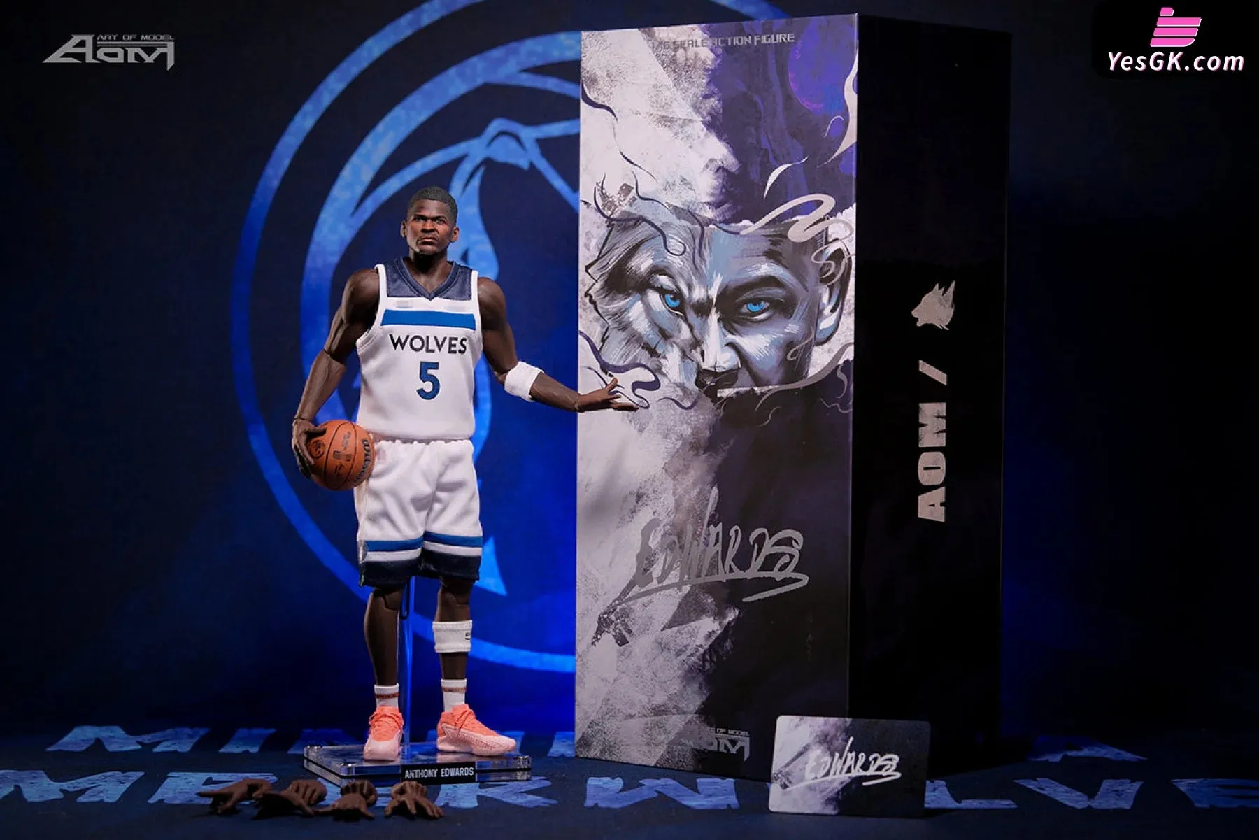 Anthony Edwards Playoffs Action Figure - AOM TOYS Studio [In-Stock]