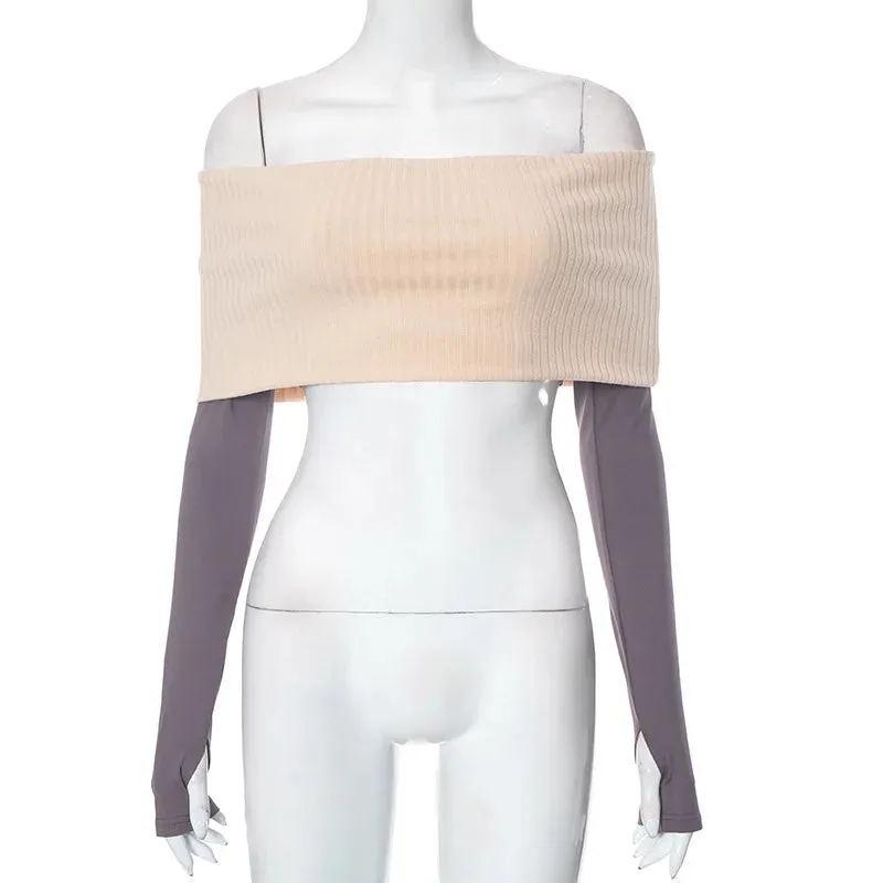 Bonnyshow  Knitted Cover Up Vest 2 Piece Sets Womens Outfits Slim Backless Crop Top Women Club Sexy Party Tank Tops Suits Hot Girls