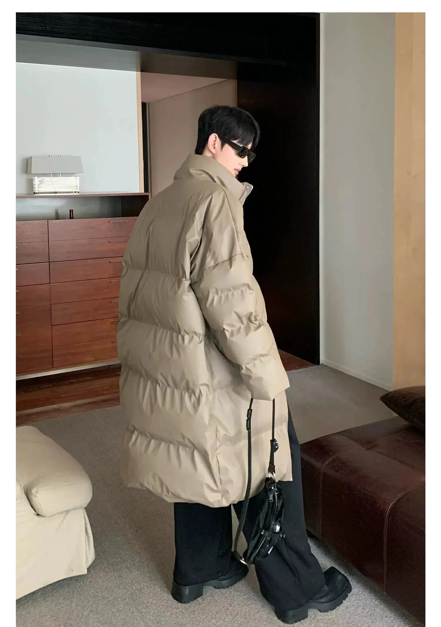 ChicMy-Fall Outfits -Autumn/Winter Coat Jacket INS Style Street Fashion Stand Collar Puffer Jacket with Scarf