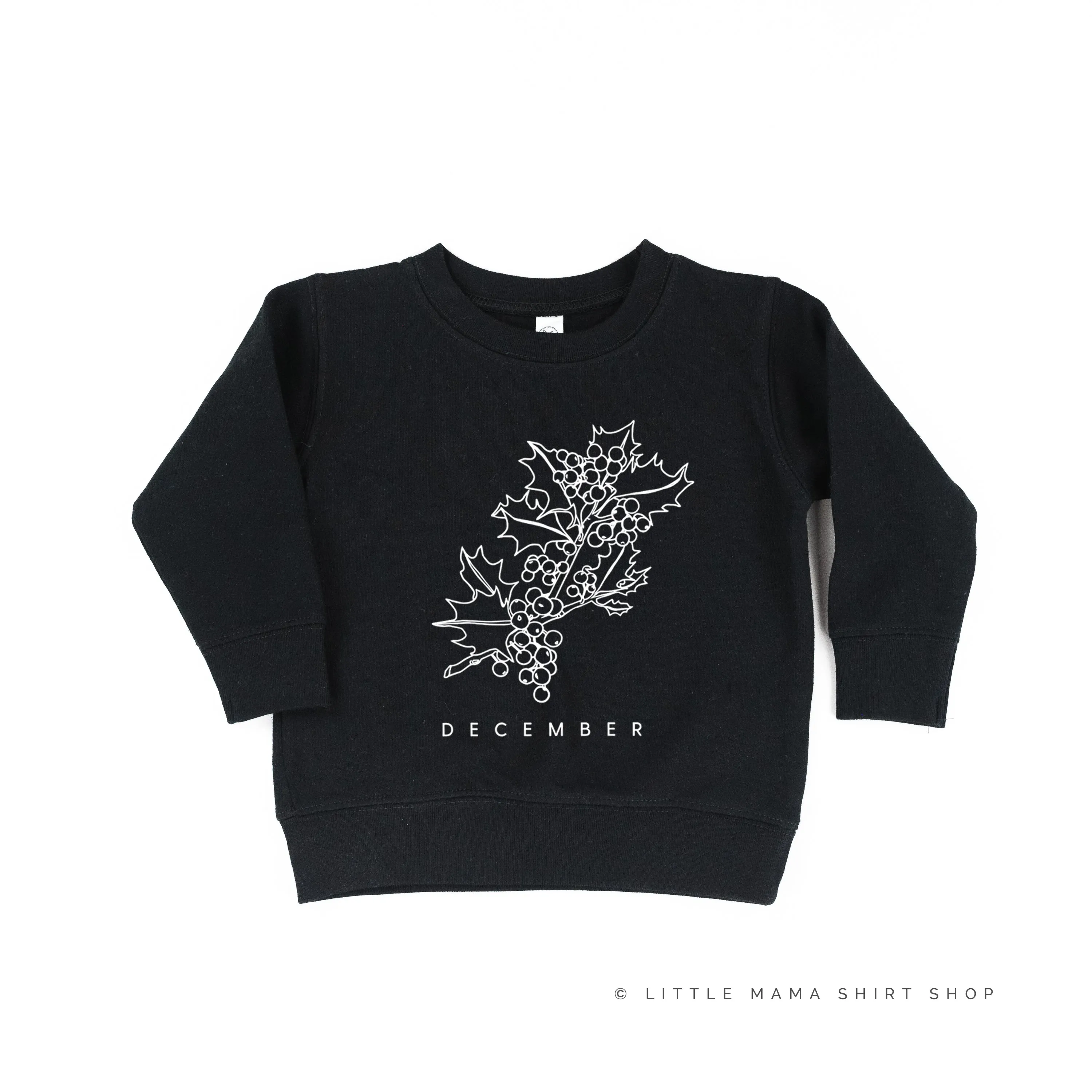 DECEMBER BIRTH FLOWER - Holly - Child Sweater