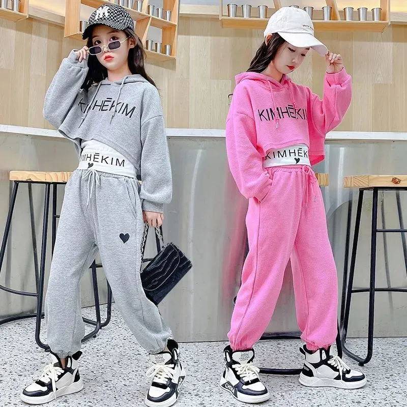Girls Back To School Tank Top/Hoodie & Pants Set