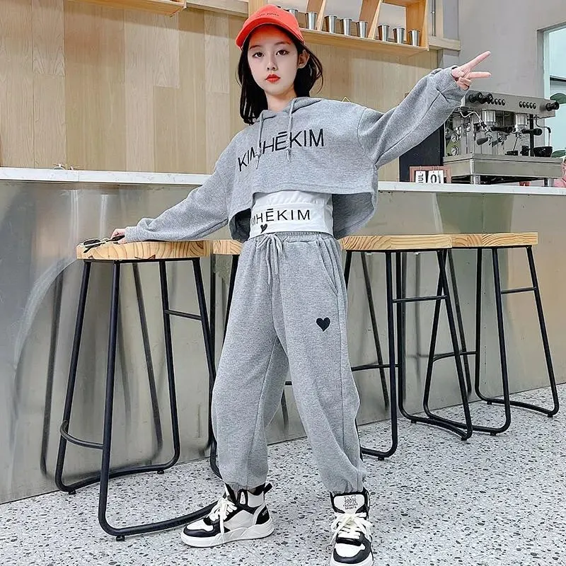 Girls Back To School Tank Top/Hoodie & Pants Set