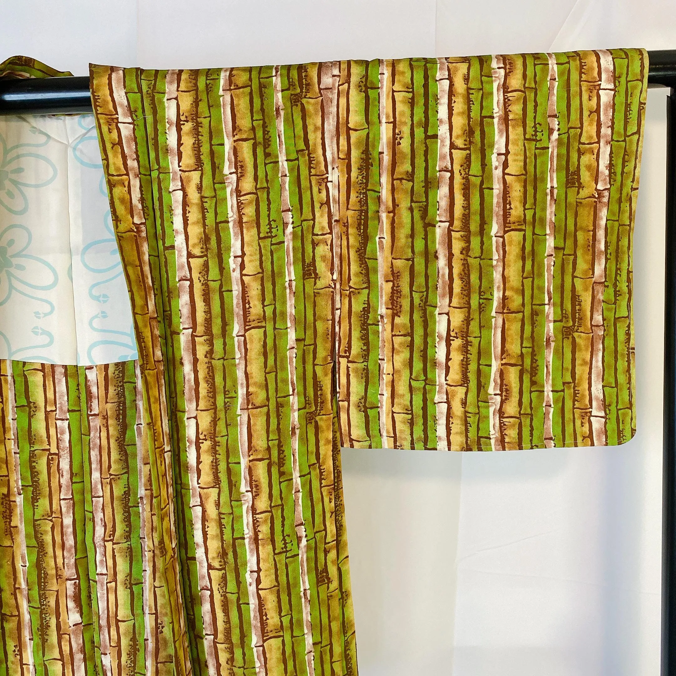 Green Bamboo Haori, Japanese Kimono, Women's Jacket, Cardigan, Casual Layer, Versatile top, Housewear, Kimono, Chic Layer-J