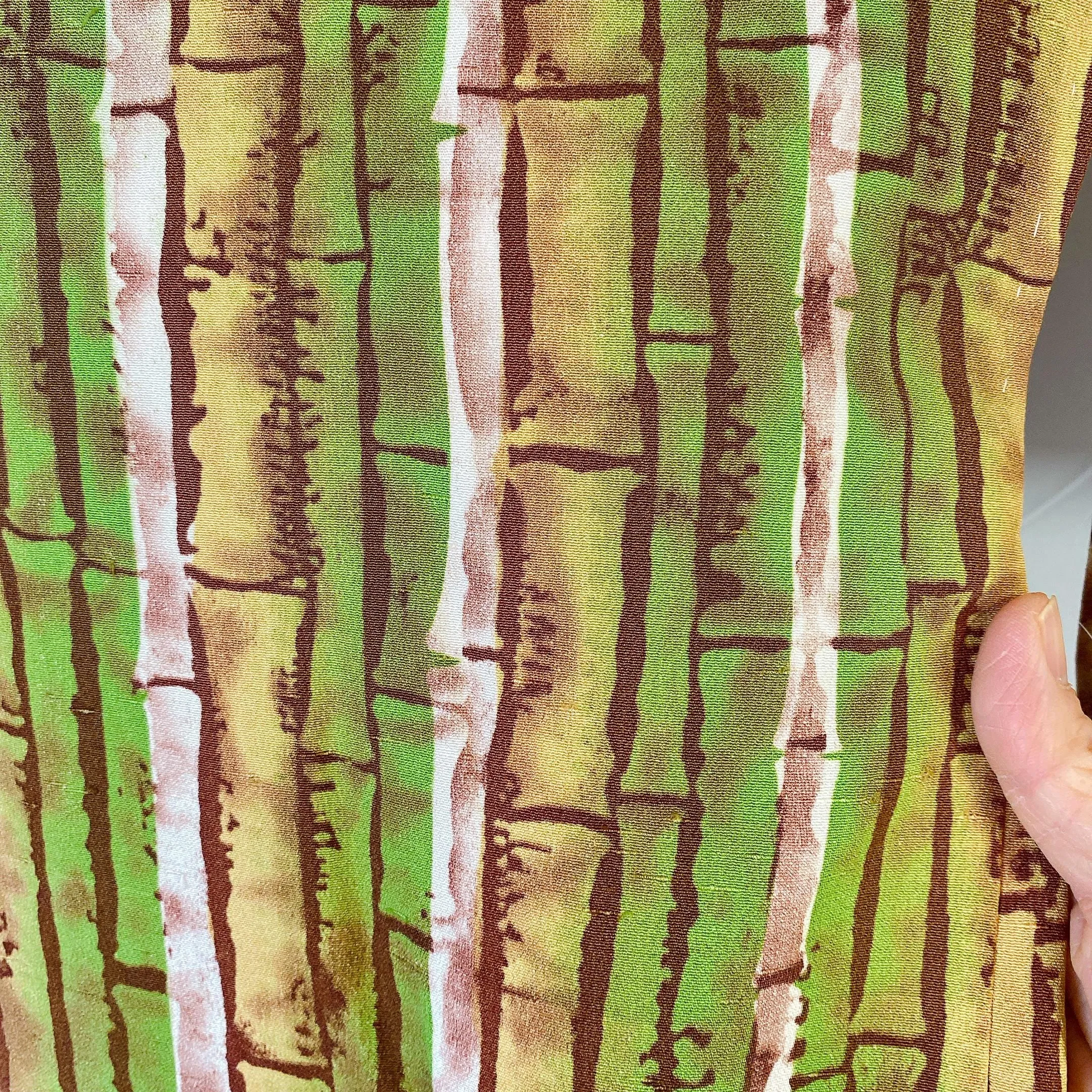 Green Bamboo Haori, Japanese Kimono, Women's Jacket, Cardigan, Casual Layer, Versatile top, Housewear, Kimono, Chic Layer-J