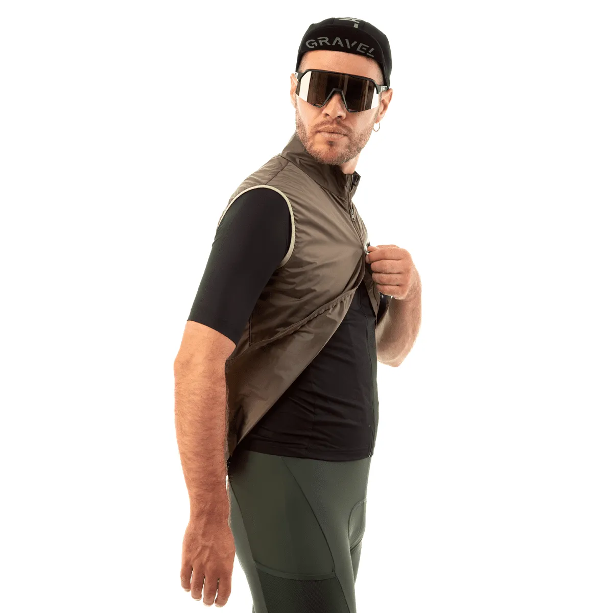 GRVL Gilet - Braun