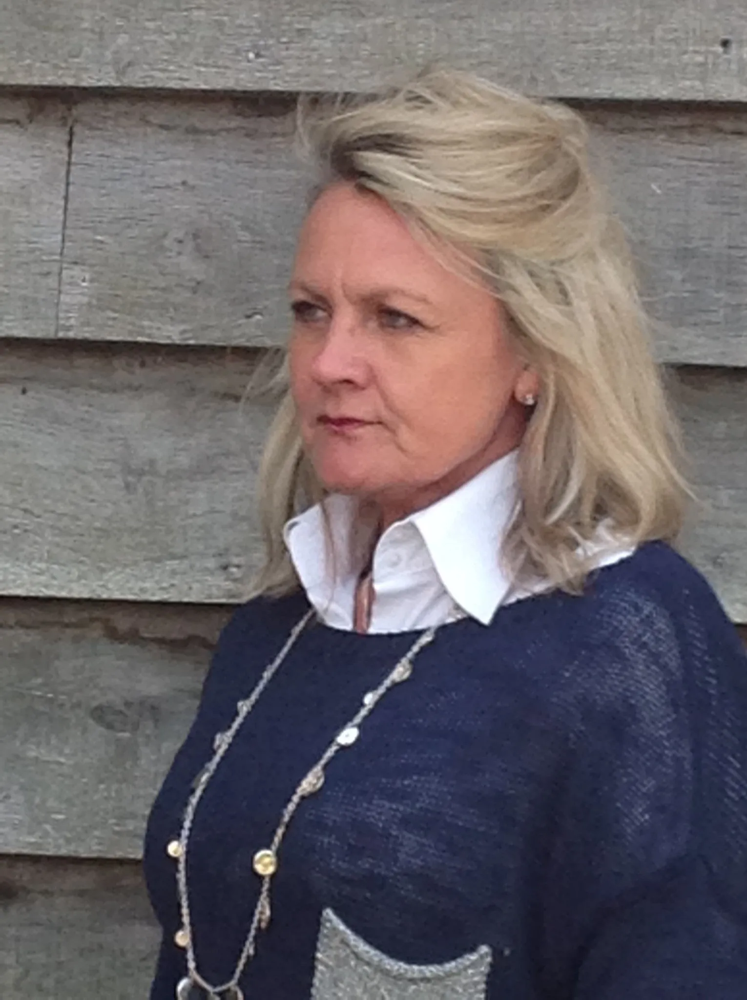 Ischia Patch Pocket Jumper in Navy