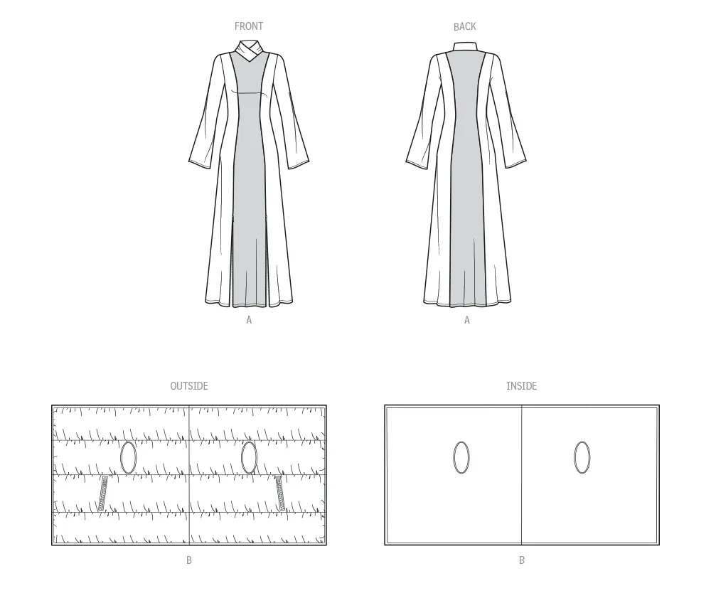 Know Me pattern KM2098 Knit Dress and Puffer Scarf Vest by Keechii B Style