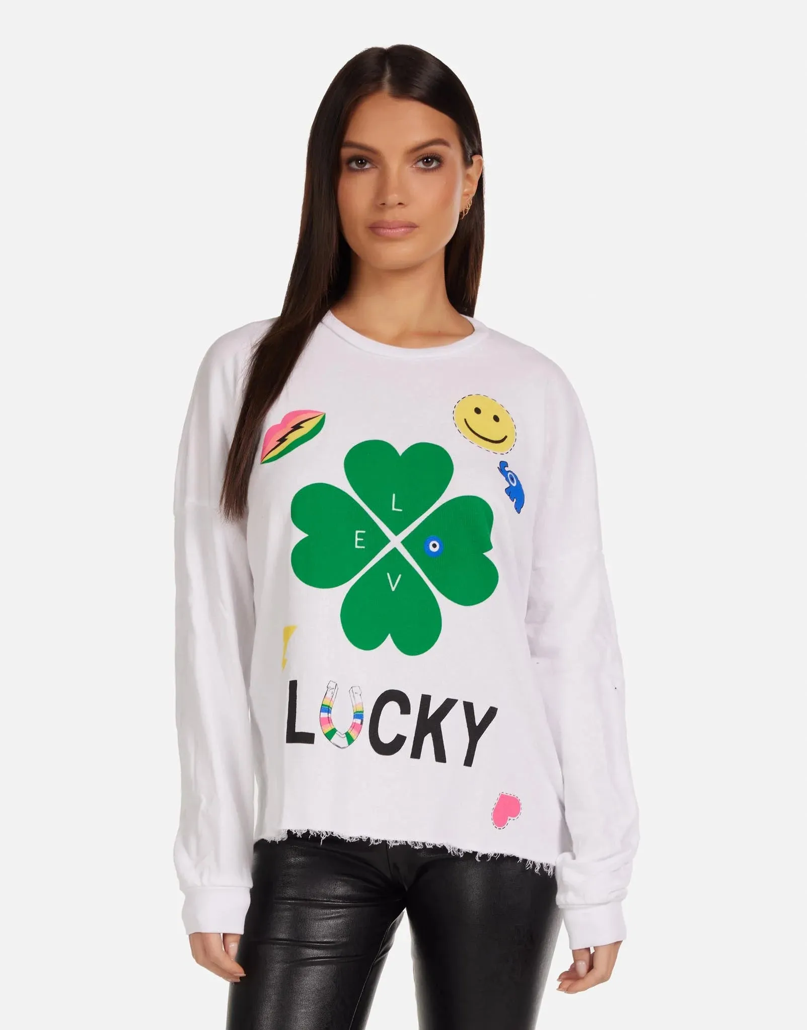 Lauren Moshi Lee Lucky Clover Sweater