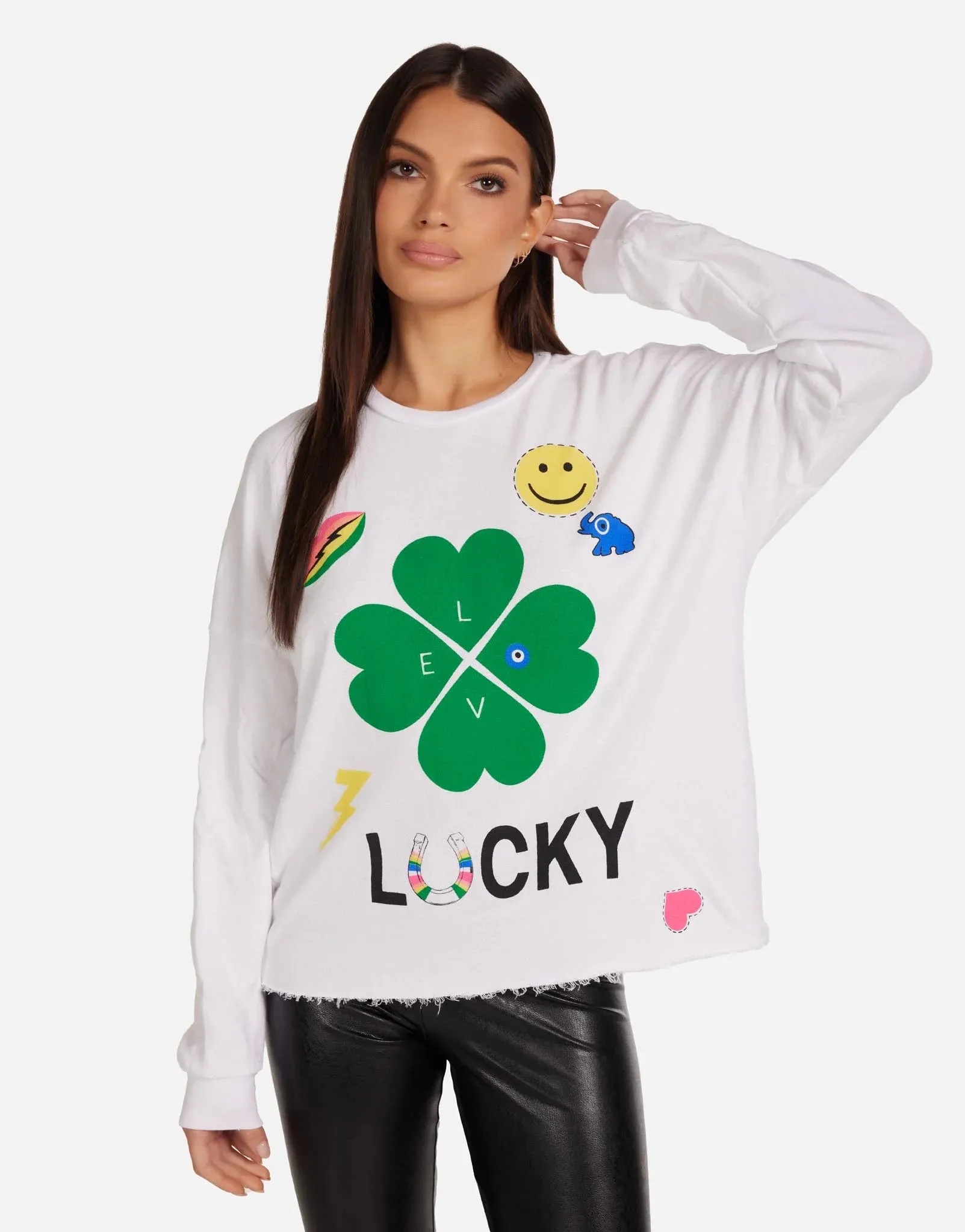 Lauren Moshi Lee Lucky Clover Sweater