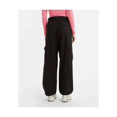 Open Box - Levi's Women's High Rise Wide Leg Relaxed Cargo Pants Loose