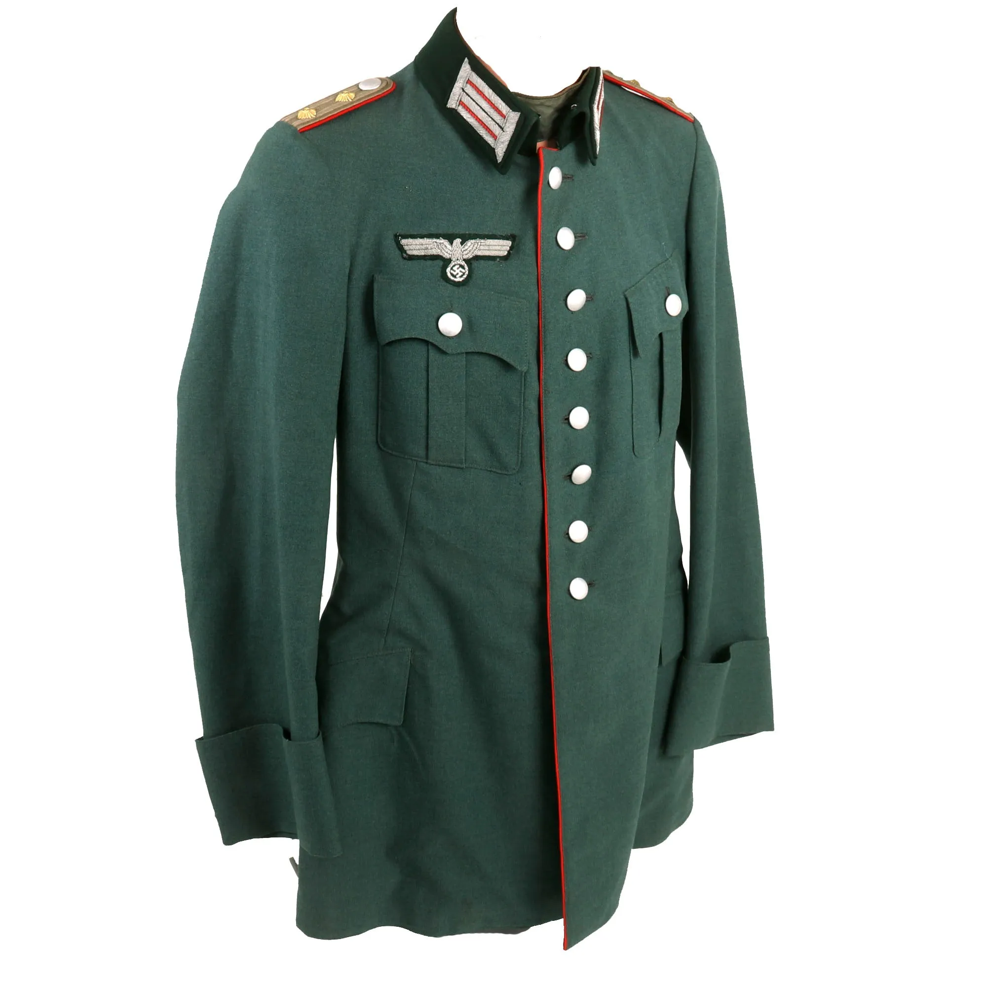Original German WWII Heer Artillery Hauptmann Officer's M36 Field Uniform Tunic