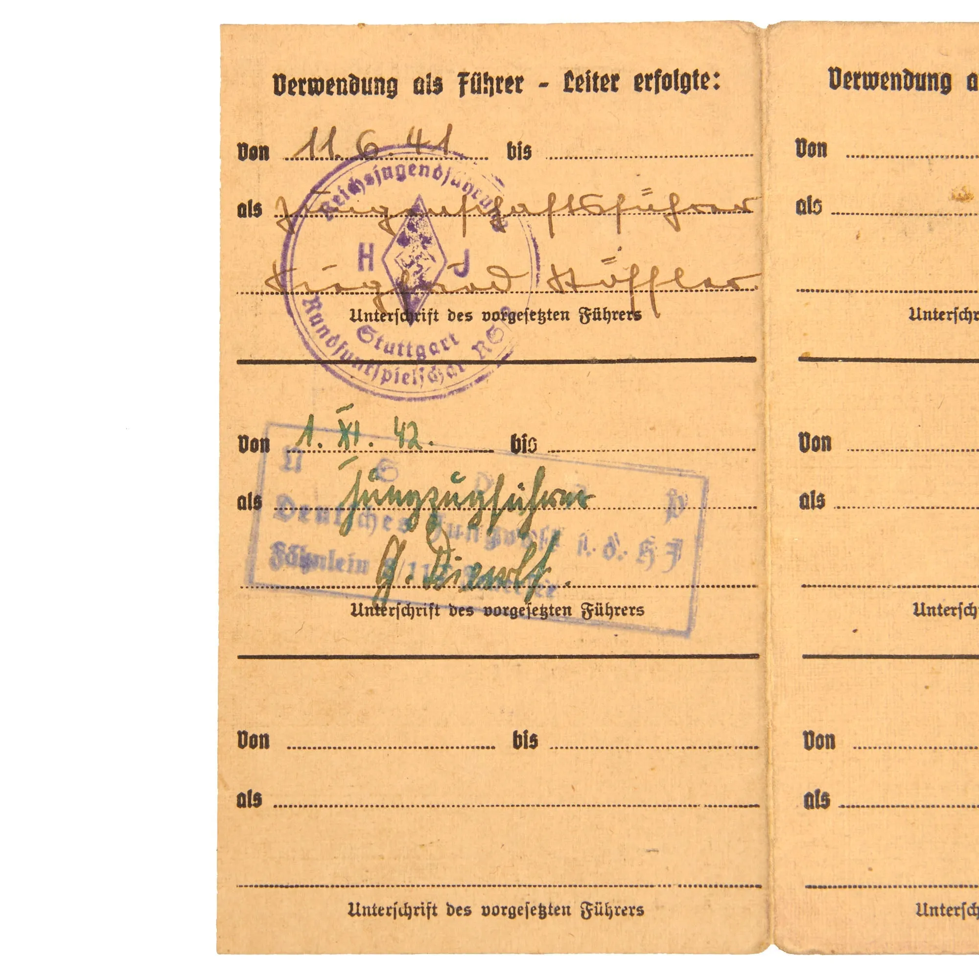 Original German WWII HJ National Youth Organization Complete West Kurhessen Blue Uniform Set with Named Documents & Photos
