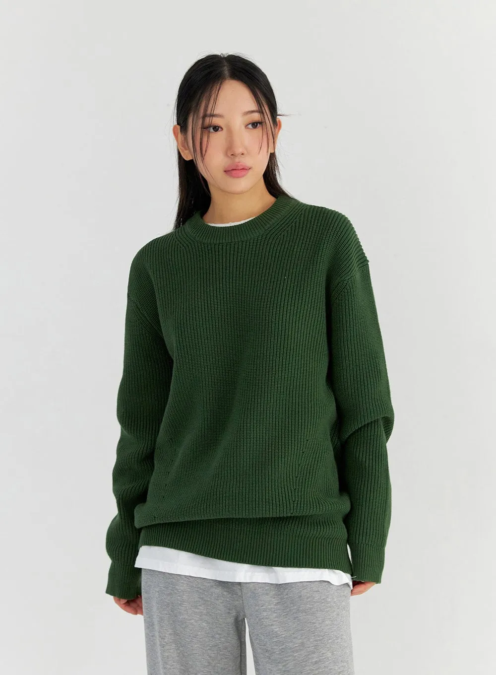 Oversize Long Sleeve Sweater CO327