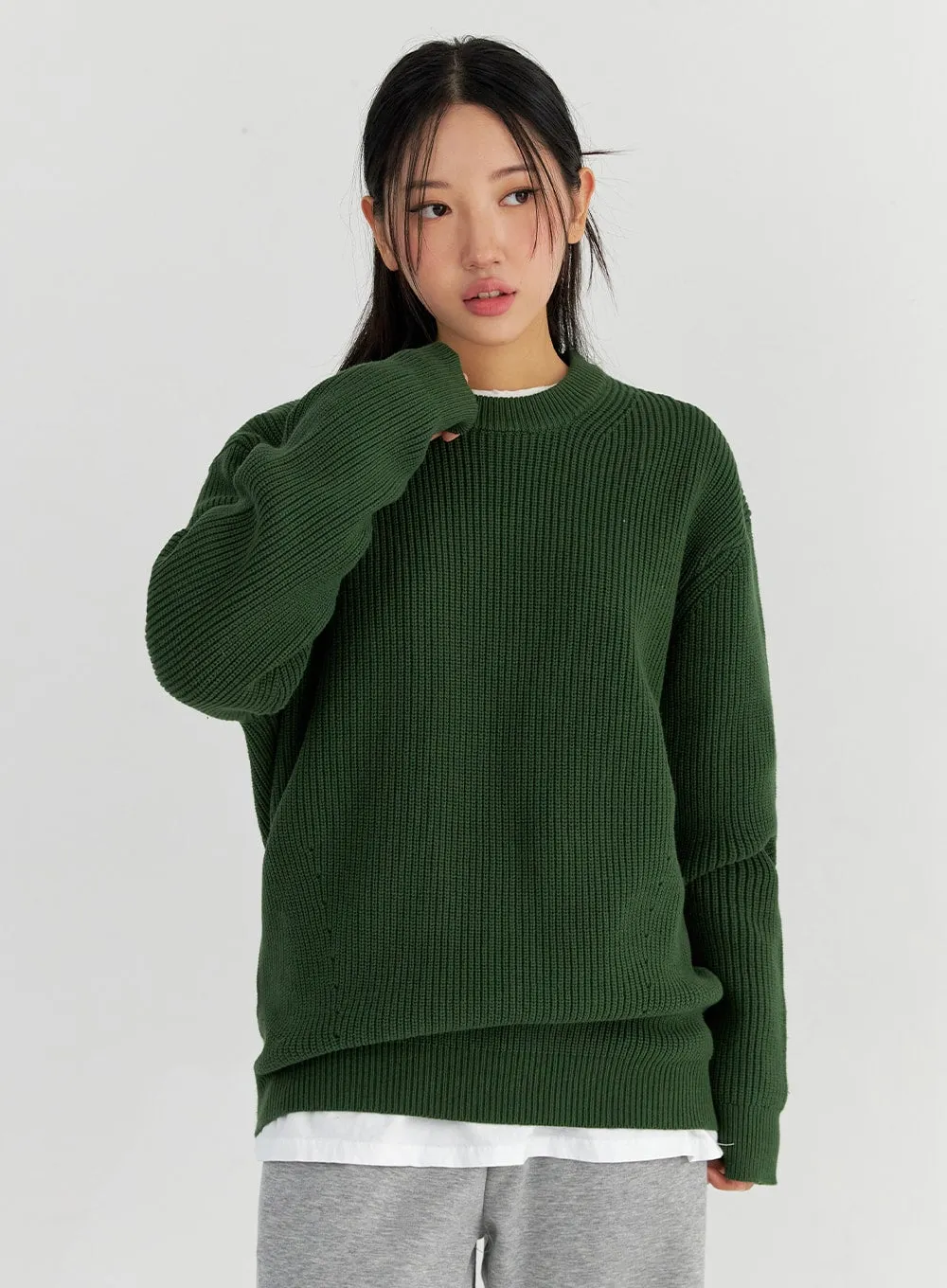 Oversize Long Sleeve Sweater CO327