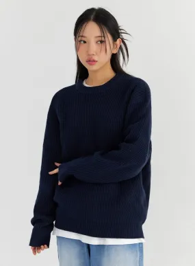 Oversize Long Sleeve Sweater CO327