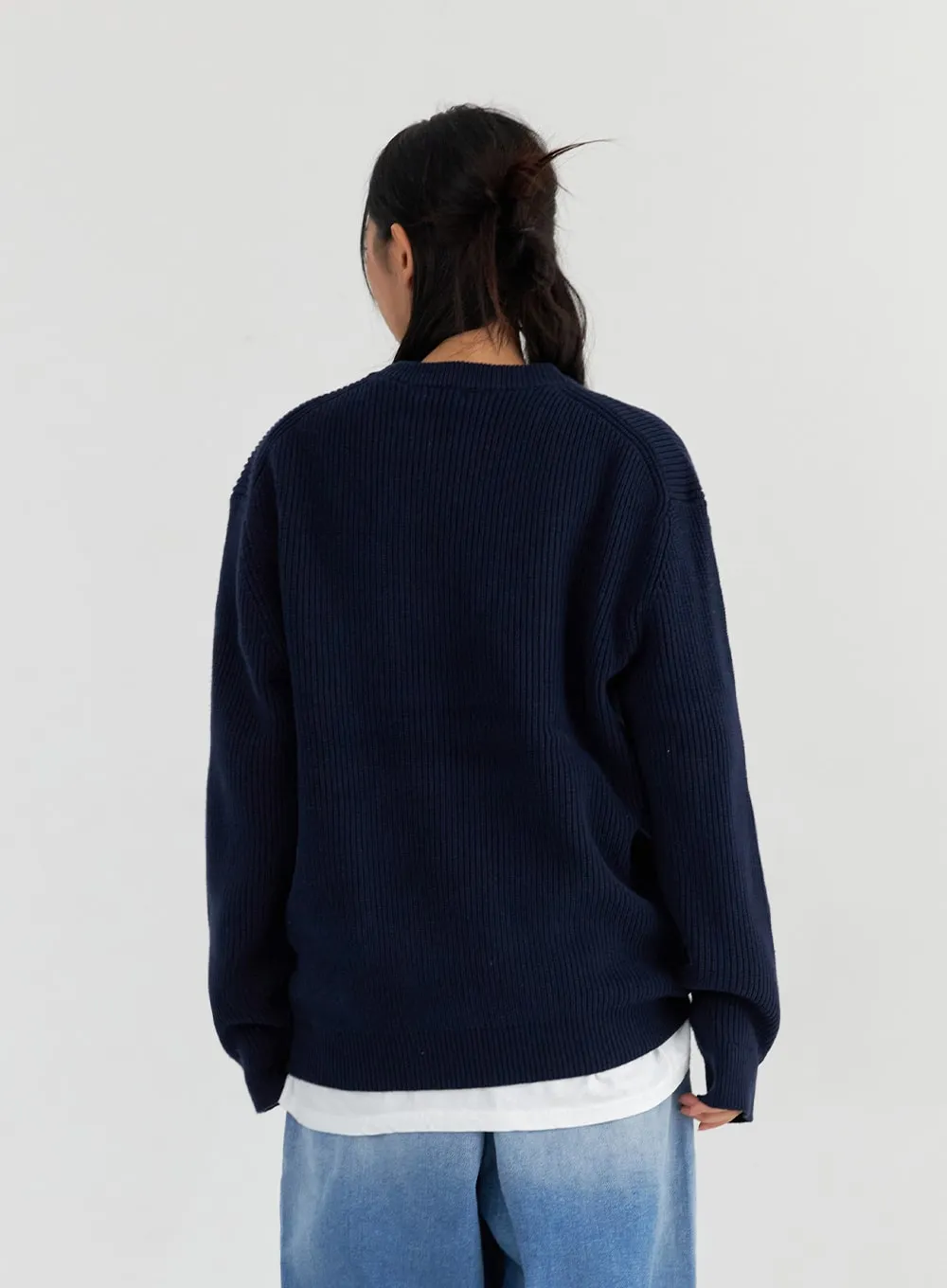 Oversize Long Sleeve Sweater CO327