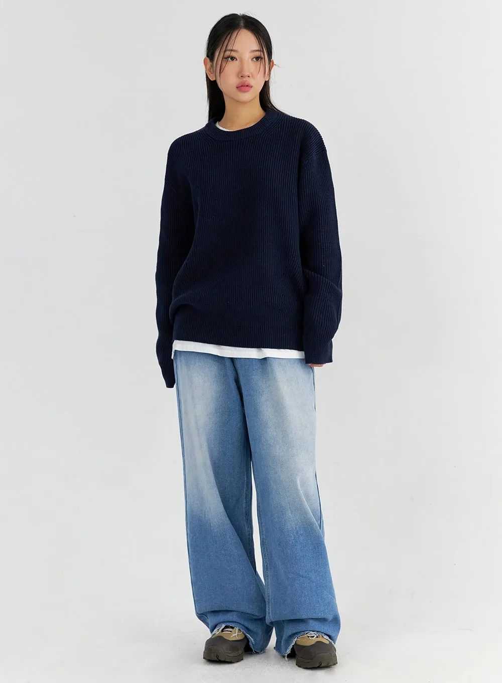 Oversize Long Sleeve Sweater CO327