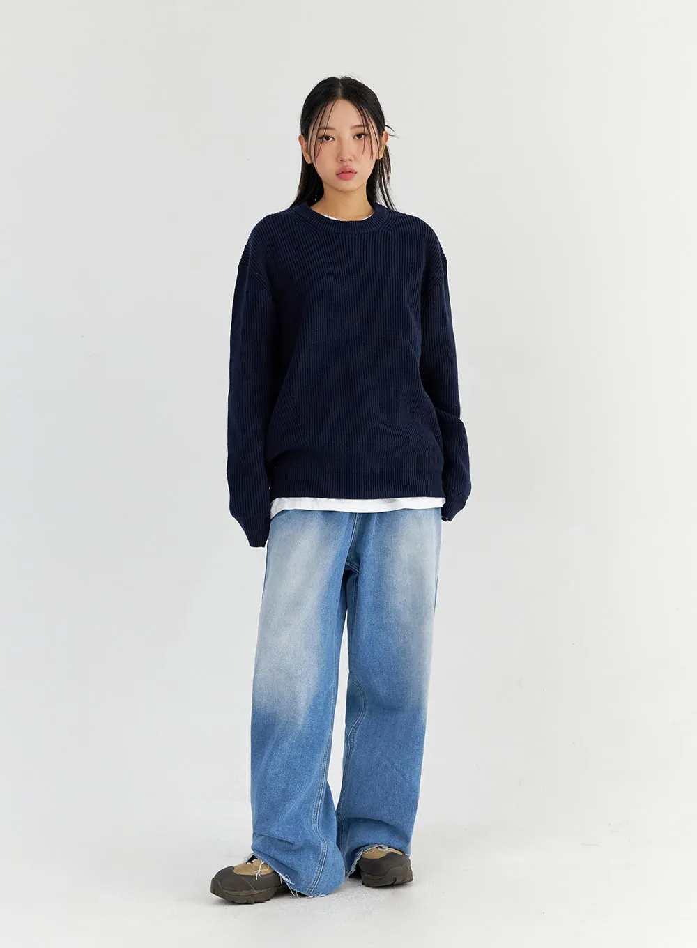 Oversize Long Sleeve Sweater CO327
