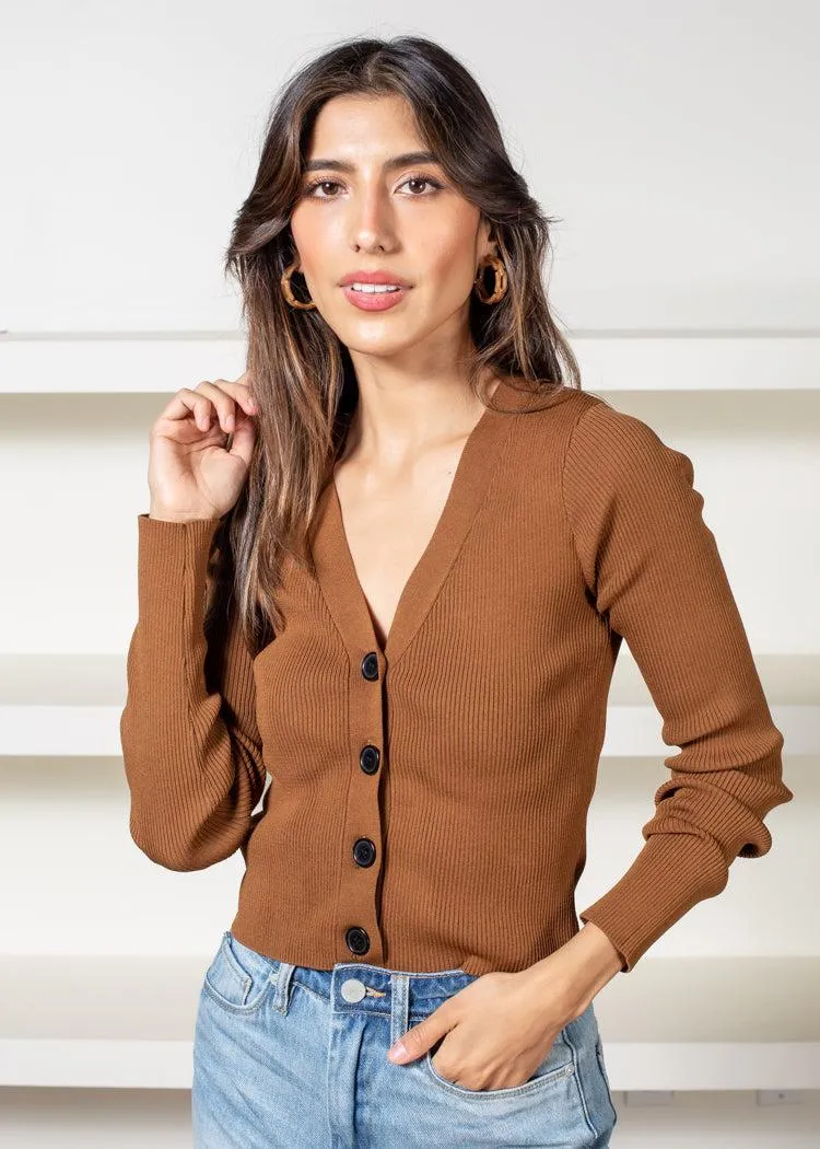 Sanctuary Play It Cool Cardigan-Spice