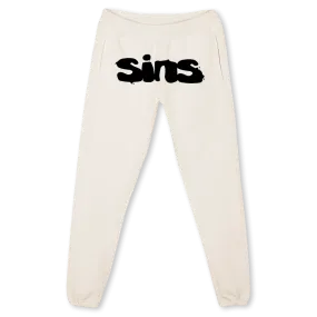 SINS SWPANTS Vintage White Sweatpants.
