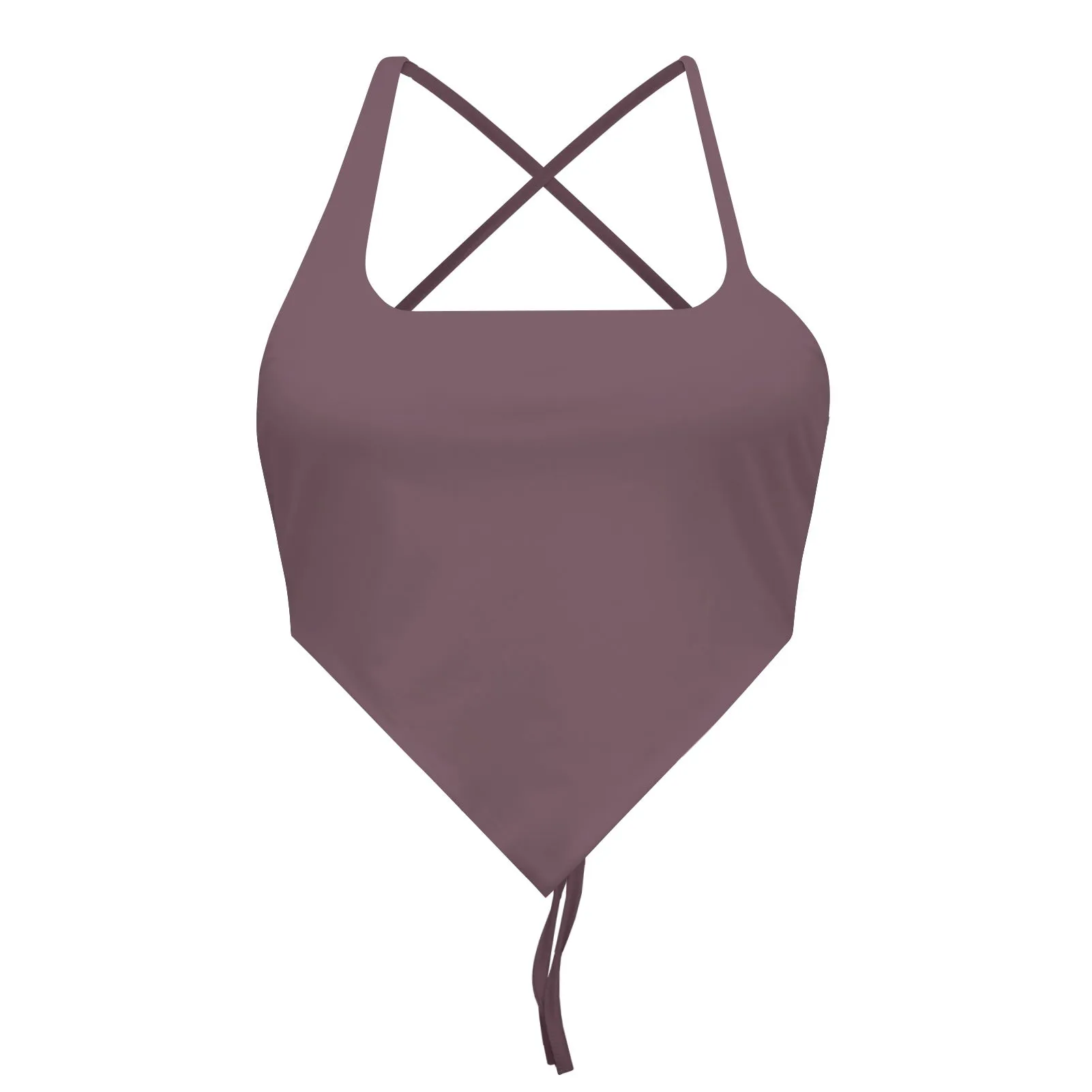Solid Color Backless Ultra-Short Womens Knitted Vest Sexy Wholesale Crop Tops