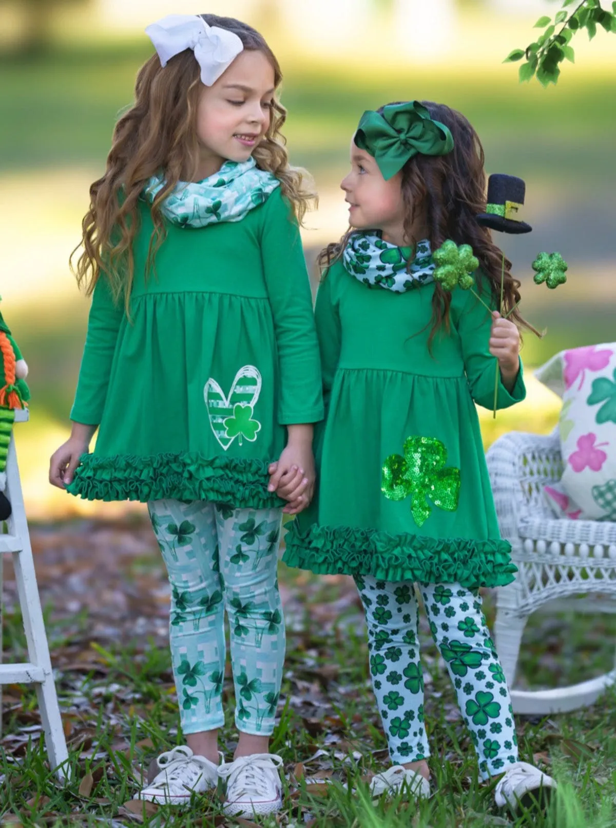 St. Paddy's Lucky Clover Print 3 Piece Set