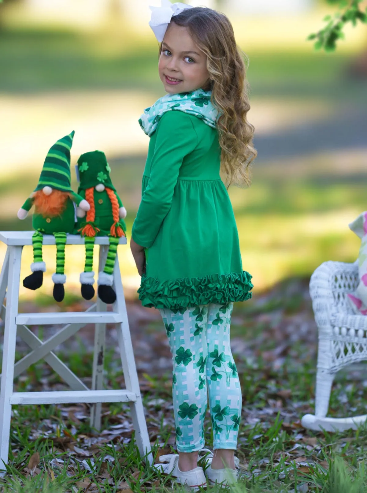 St. Paddy's Lucky Clover Print 3 Piece Set