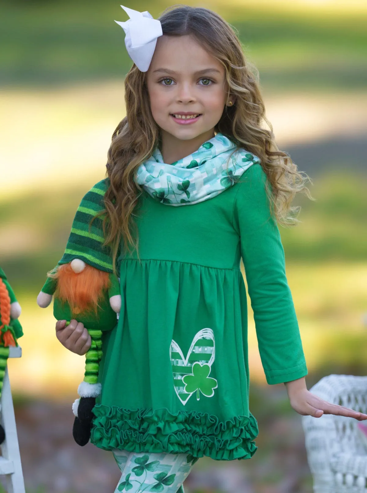 St. Paddy's Lucky Clover Print 3 Piece Set
